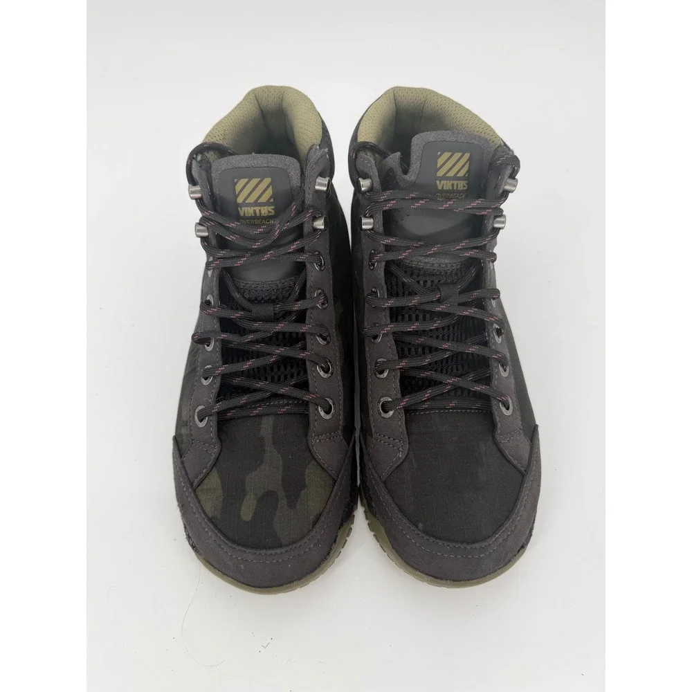 Viktos Overbeach Mens 9.5 Tactical Boots Dark Camo Ripstop Mid Top Sneakers